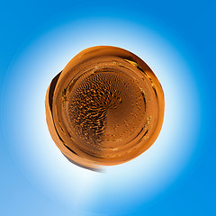 Image showing Beautiful Little planet of sand dunes