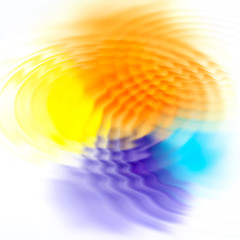 Image showing Abstract color spots and ripples