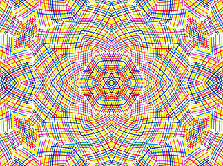 Image showing Abstract color lines pattern