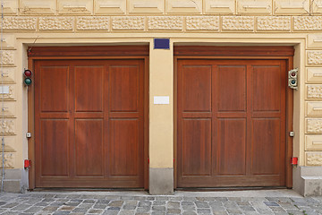 Image showing Two Garage Doors