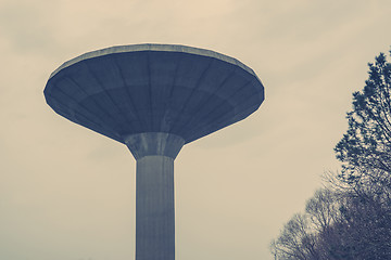 Image showing Large water facility in cloudy weather