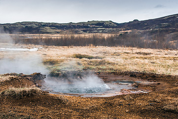 Image showing Geothermal puddle in Iceland