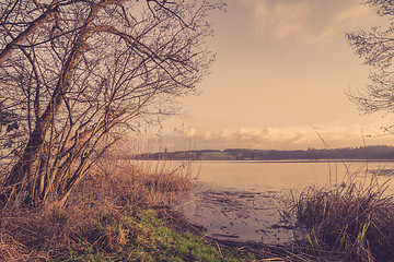 Image showing River with ice in the winter