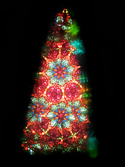 Image showing color kaleidoscope as christmas tree