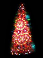 Image showing color kaleidoscope as christmas tree