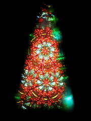 Image showing color kaleidoscope as christmas tree