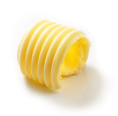 Image showing butter curl on white background