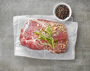 Image showing fresh raw pork tenderloin