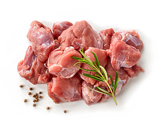 Image showing heap of raw meat cuts