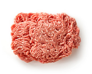 Image showing fresh raw ground pork heap