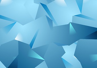 Image showing Blue technology polygonal background