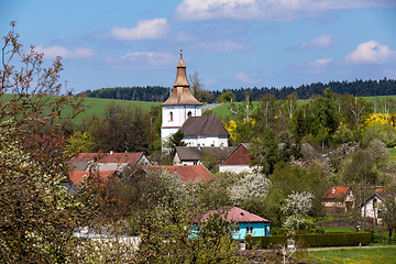 Image showing Small church in village