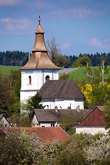 Image showing Small church in village