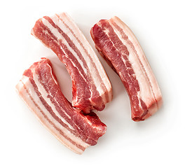 Image showing fresh raw meat on white background