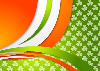 Image showing St. Patrick Day background with Irish colors
