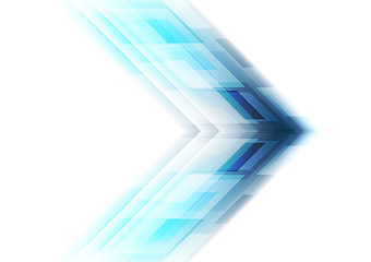 Image showing Blue arrow tech background