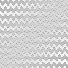 Image showing Abstract silver waves pattern