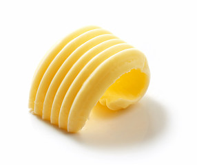 Image showing butter curl on white background