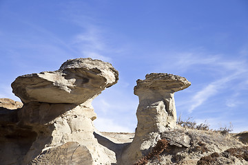 Image showing Badlands Alberta  hoo doo