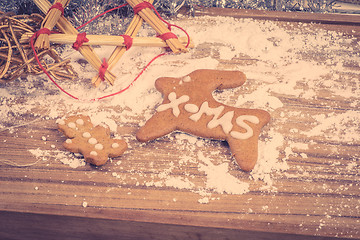 Image showing Christmas ornament with homemade cookies