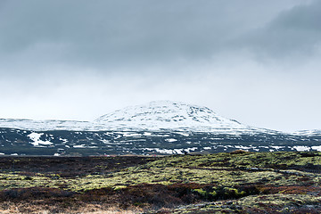 Image showing Mountain landscape in cloudy weather