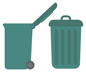 Image showing Large trash cans.