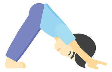 Image showing Man practicing yoga.