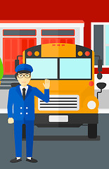 Image showing School bus driver.