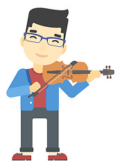 Image showing Man playing violin.