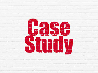 Image showing Studying concept: Case Study on wall background