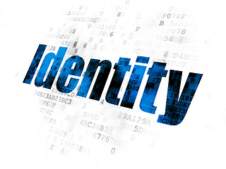 Image showing Safety concept: Identity on Digital background