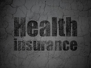 Image showing Insurance concept: Health Insurance on grunge wall background