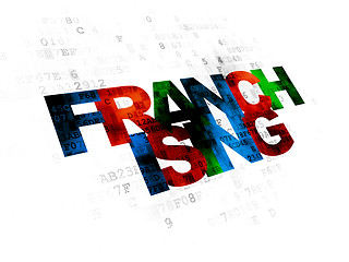 Image showing Business concept: Franchising on Digital background