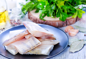 Image showing raw fish fillet