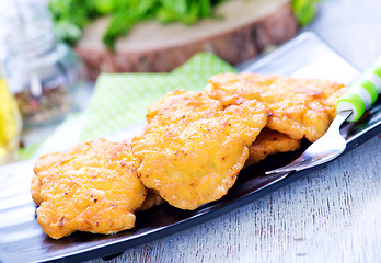 Image showing fried chicken cutlets