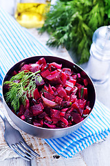 Image showing salad with boiled beet