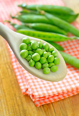 Image showing green peas