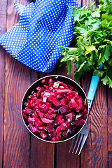 Image showing salad with boiled beet