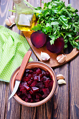 Image showing salad with boiled beet