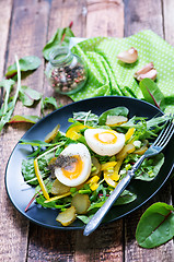 Image showing salad with eggs