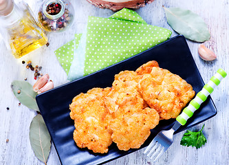Image showing fried chicken cutlets
