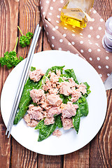 Image showing salad with tuna