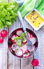 Image showing salad with radish