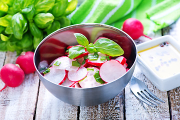 Image showing salad with radish