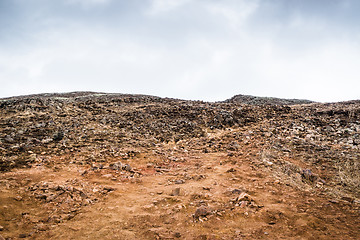 Image showing Rough landscape with many rocks