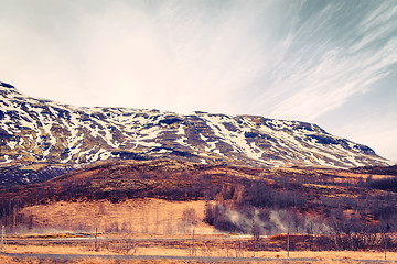 Image showing Mountain landscape in Iceland