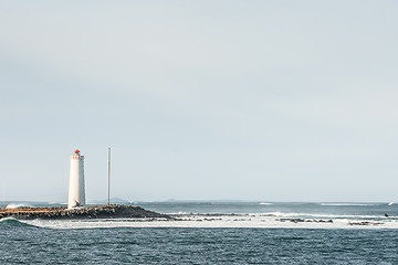 Image showing Island with a small lighthouse