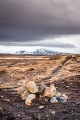 Image showing Rocks in a highland landscape