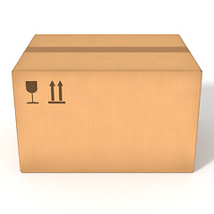 Image showing Cardboard box