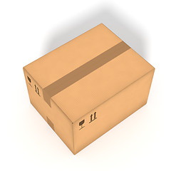 Image showing Cardboard box